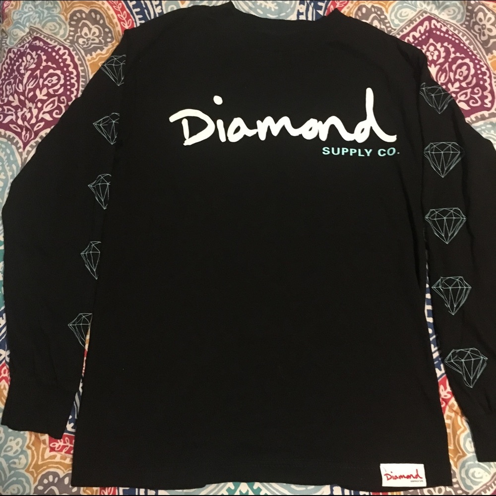 Diamond OG Script Long sleeve Tee